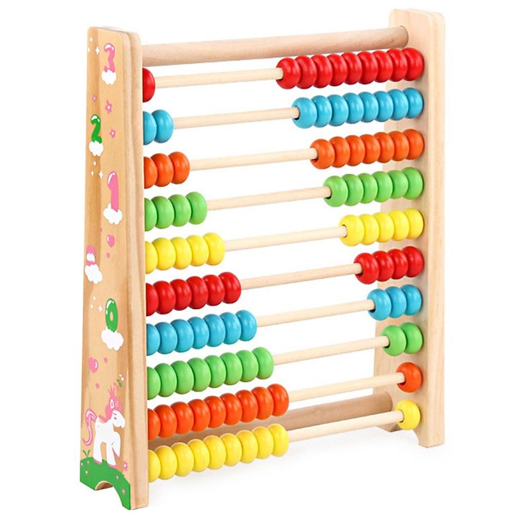 Others |  Wooden Abacus Toy Math Wooden Toy Numbers Educational Game Perfect Toddler Toys Logical Thinking Toys Enlightenment Training Aid Others Ful Wooden Beads For Counting And Learning Numbers.