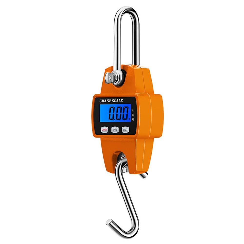 Outdoor Appliances |  300kg/50g Electronic Crane Scale Digital Hanging Scale Mini Hoisting Scale Industrial Electronic Hook Scale for Luggage Fish Farm Hunting Camping & Hiking Blue/ Orange