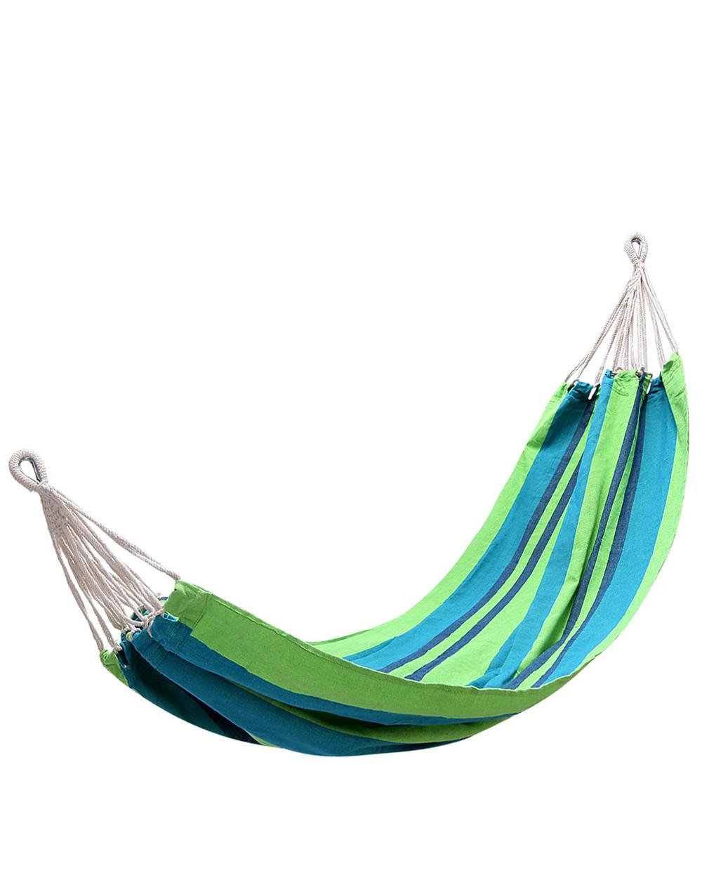 Outdoor Appliances |  Colourful Striped Canvas Hammock With High Wear-resisting Performance Camping & Hiking Colourful Striped