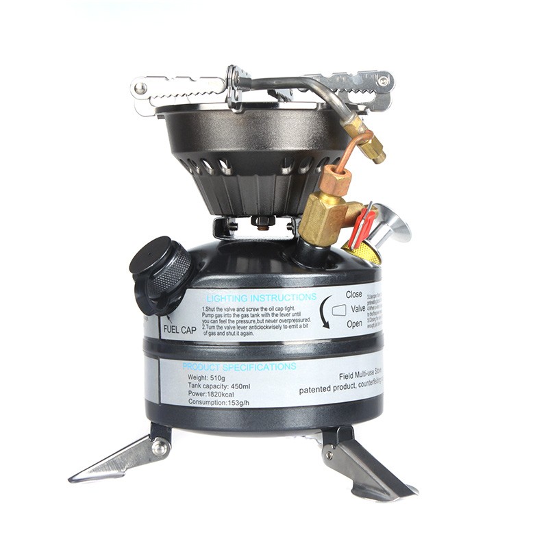 Outdoor Appliances |  Portable One-piece Outdoor Gasoline Stove Camping Picnic Hiking Burner Camping & Hiking Outdoor Appliances