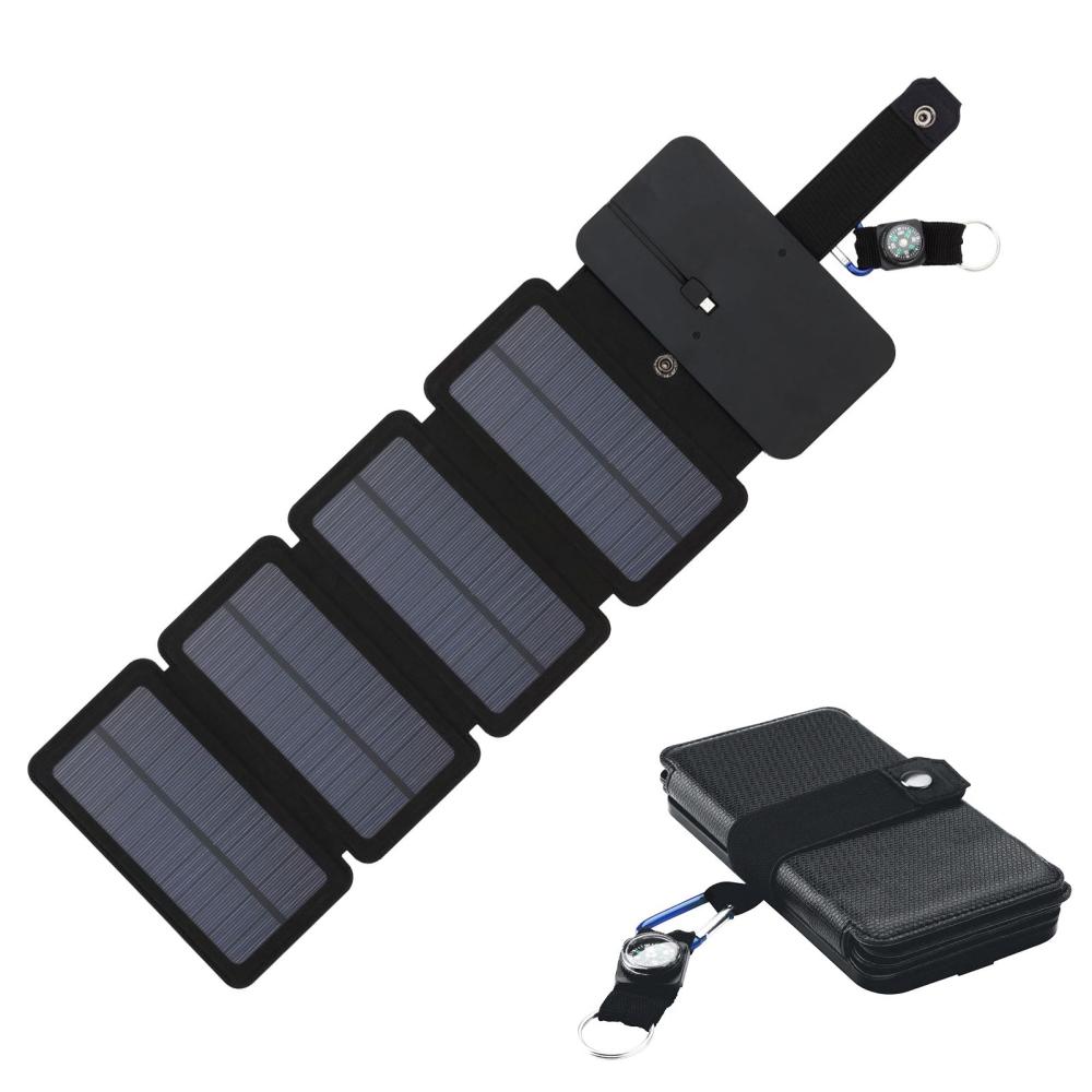 Outdoor Tools |  Foldable Solar Panel Charger Outdoor Emergency Power with Compass for Camping Hiking Backpacking Camping & Hiking Outdoor Tools