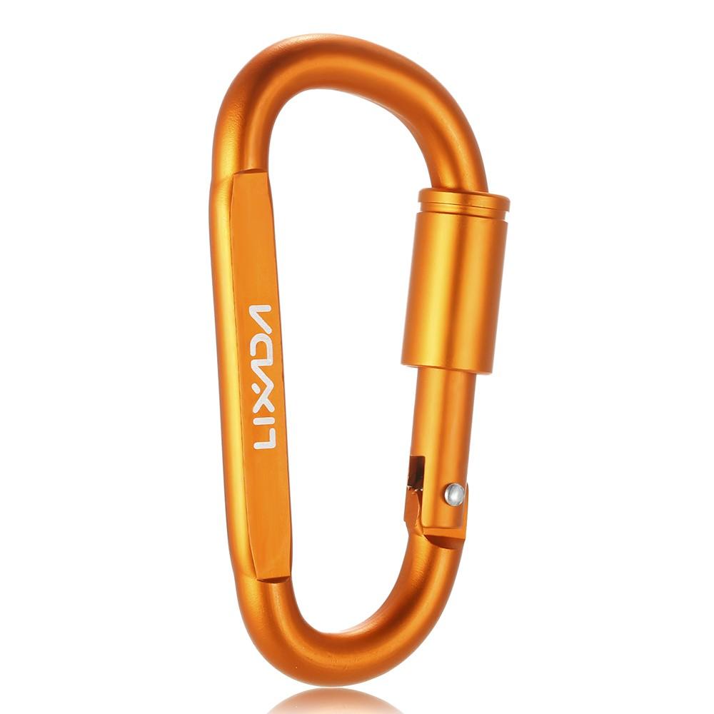 Outdoor Tools |  Lixada Aluminum Alloy D-ring Locking Carabiner Screw Lock Hanging Hook Buckle Keychain for Outdoor Camping Hiking Camping & Hiking Outdoor Tools