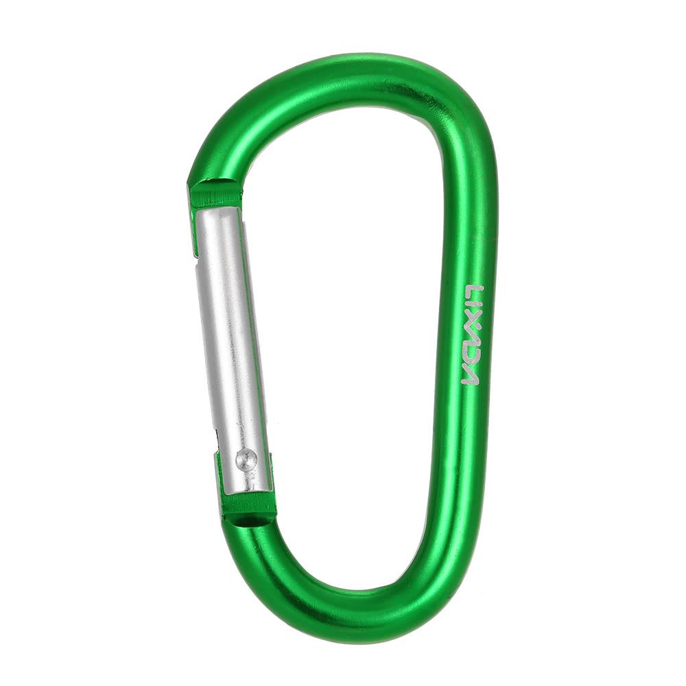 Outdoor Tools |  Lixada Pack of 6 Aluminum Carabiner Clip D-ring Locking Carabiner Keychain Hook Camping & Hiking Outdoor Tools