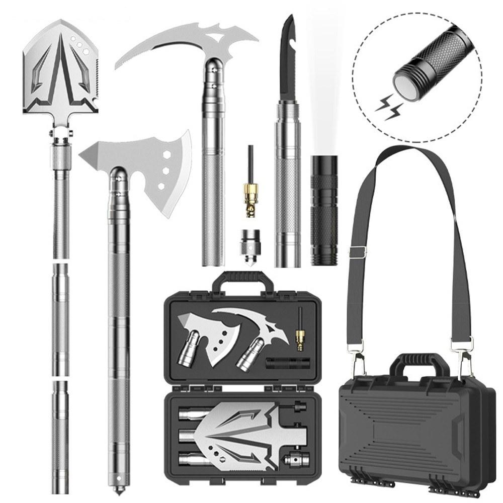 Outdoor Tools |  Survival Shovel Axe Camping Tool Set Folding Portable Survival Gear for Outdoor Camping Camping & Hiking Outdoor Tools