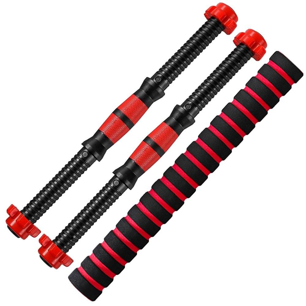 Physical Fitness |  Threaded Dumbbell Handle Bars Extension Bar Set Adjustable Dumbbell Bars for Weight Lifting Home Gym Fitness Exercise Physical Fitness Physical Fitness