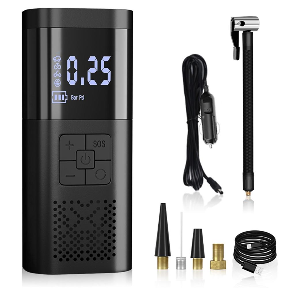 Pumps |  150 PSI Mini Wireless Electric Air Pump Cycling Black