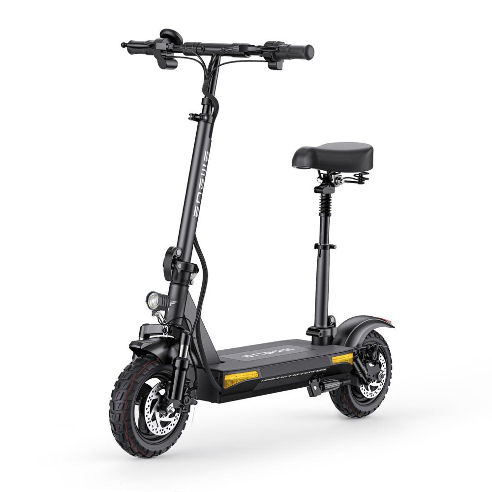 Scooters & Wheels |  ENGWE S6 Folding Electric Scooter with Seat 10 Inch Off-Road Tire Tubeless Wheels 500W (PEAK 700W) Brushless Motor 48V 15.6Ah Battery 264lb Max Payload Outdoor Recreation Scooters & Wheels