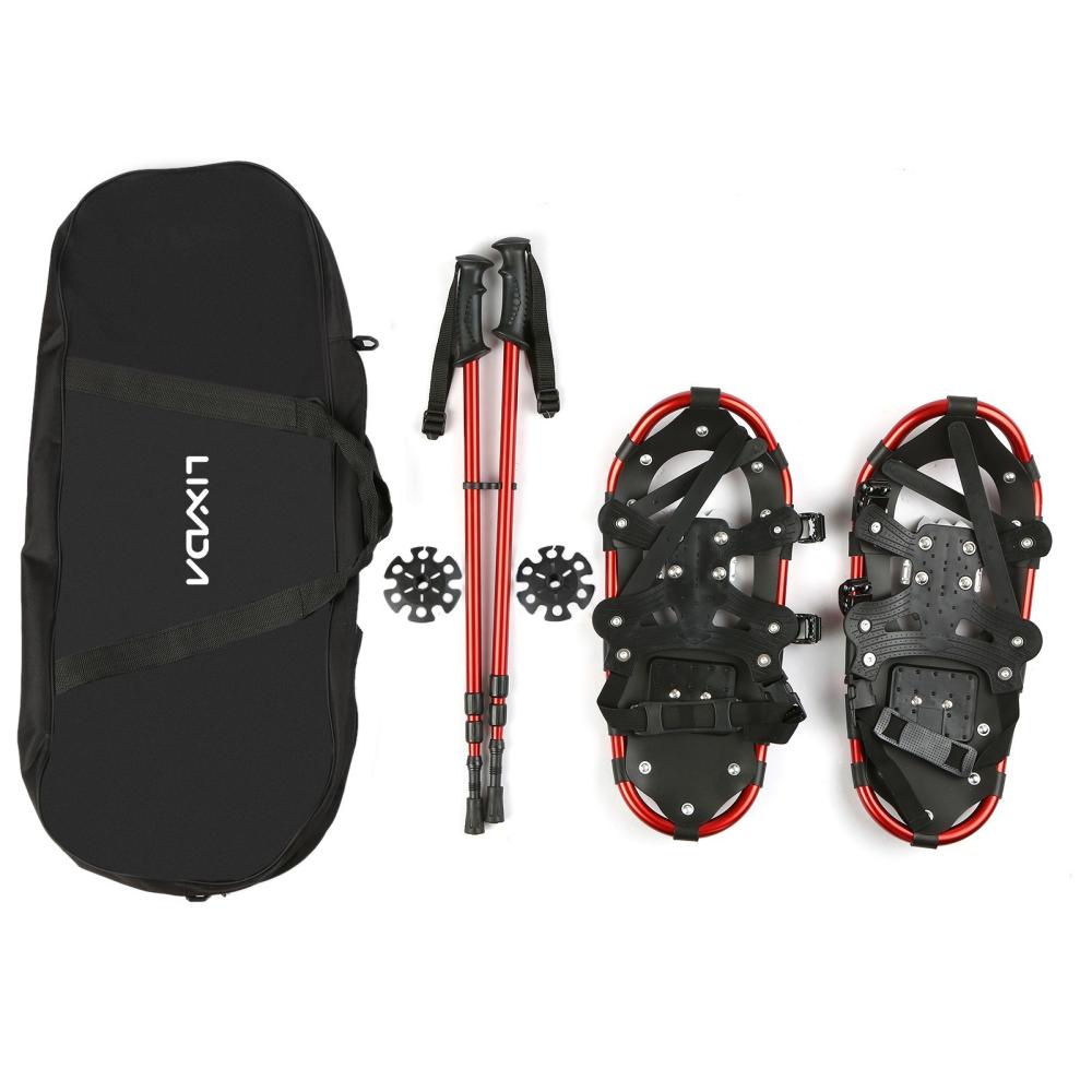 Skiing Equipment |  Lixada Snow Shoes Aluminum Snow Shoes with Adjustable Poles Carry Bag-19inch Skiing Equipment Skiing Equipment