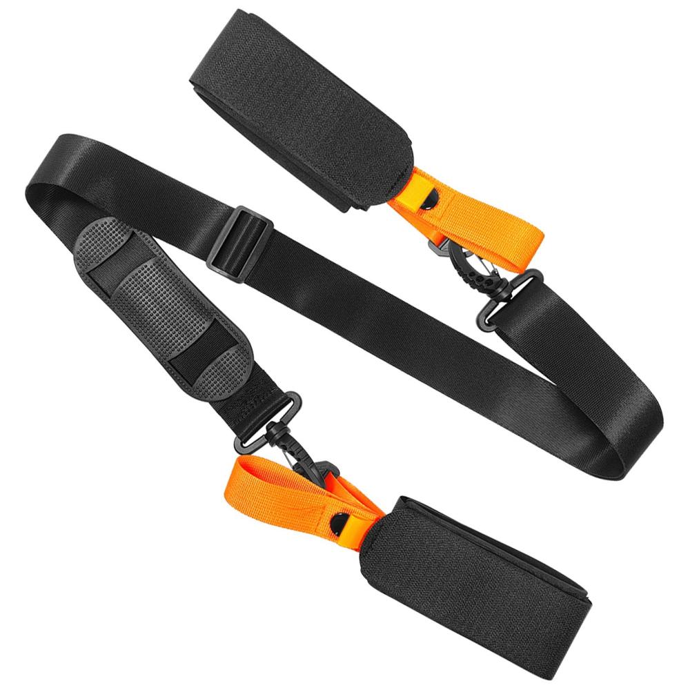 Skiing Equipment |  Ski Pole Carrying Strap Adjustable Ski Pole Shoulder Strap Skiboard Fixed Strap with Ant-Slip Pad Skiing Equipment Skiing Equipment