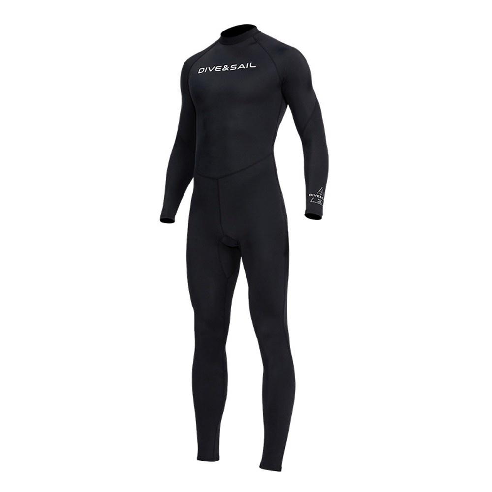 Sports Protective Gear |  Men Wetsuit One Piece Diving Swimsuit with Back Zipper Sports & Body Building Black & Blue