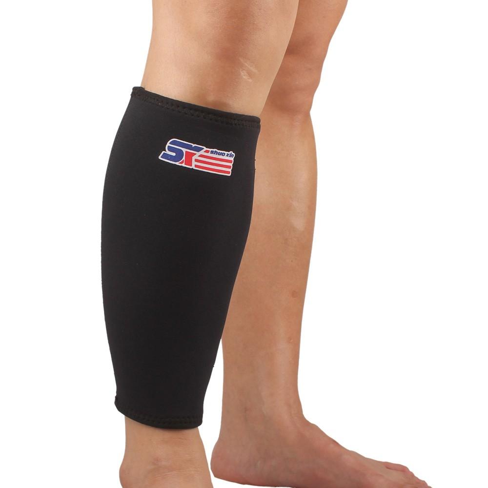 Sports Protective Gear |  SX561 Sport Calf Stretch Brace Support Protector Wrap Shin Running Bandage Leg Sleeve Compression Sports & Body Building Black