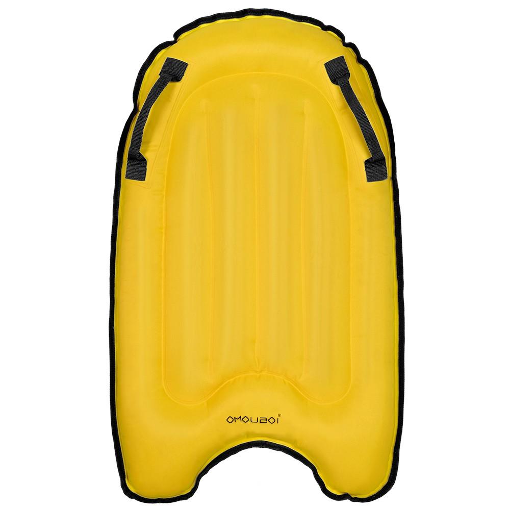 Surfing & Boating |  Folding Inflatable Surfing Board with Handles Lightweight Swimming Floating Mat Surfing & Boating Pink / Orange / Blue / Yellow