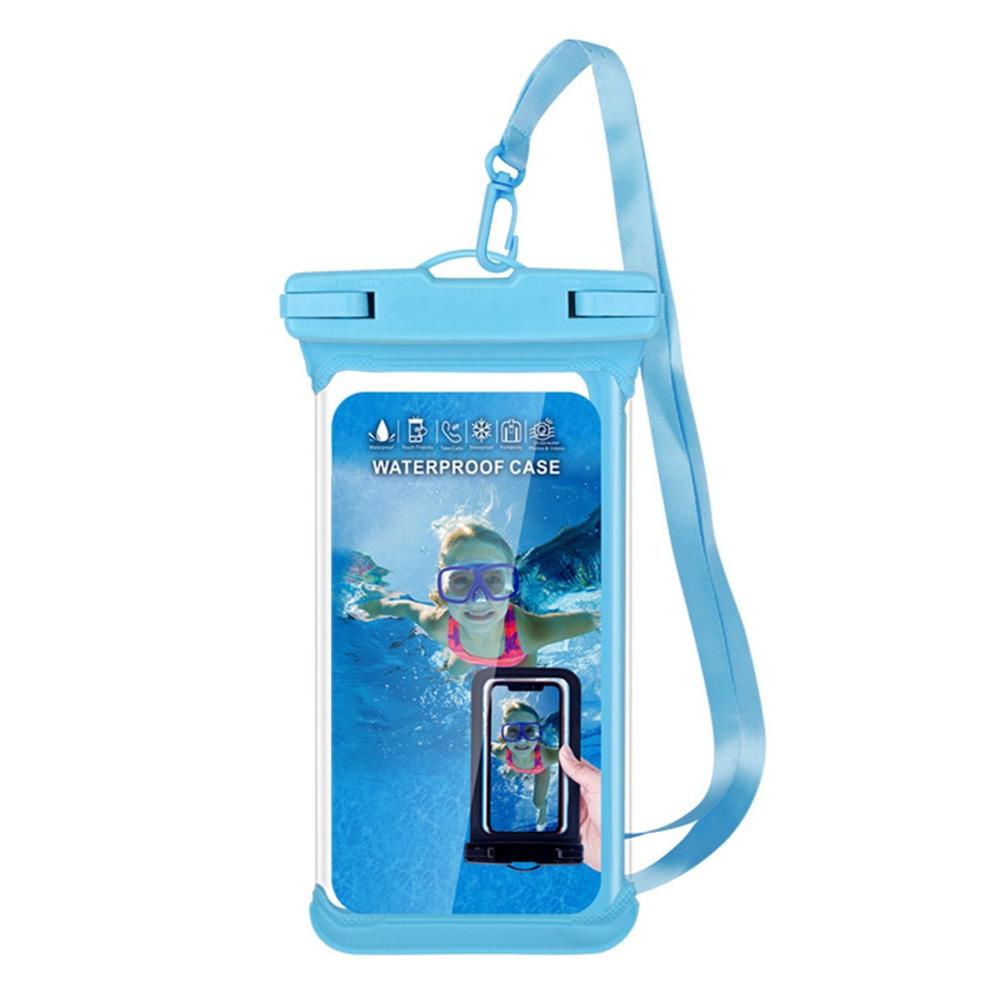 Swimming |  Waterproof Phone Pouch TPU Phone Case Bag with Lanyard Swimming Black / Blue / Green / Pink / White