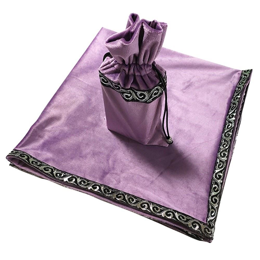 Table Tennis & Equipment |  Velvet Tarot Divination Tablecloth Tarot Cards Bag Board Game Accessories Ball Games Blue/Purple/Black+Gold/Dark Green/Red