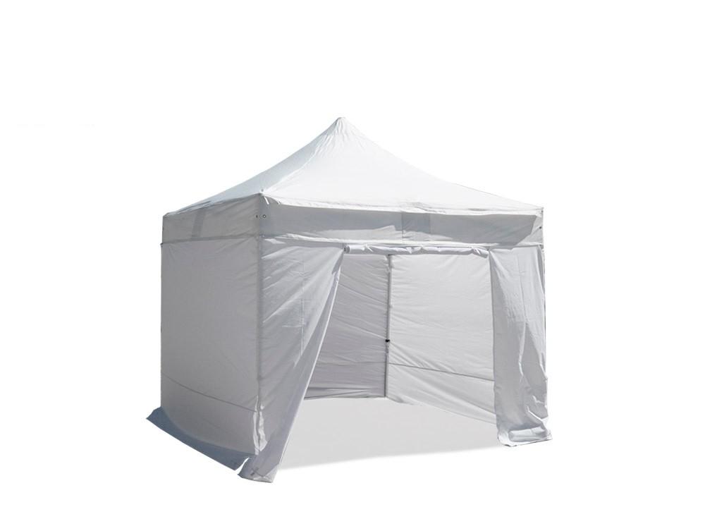 Tent Accessories |  Folding Tent 3x3m Tube Steel 32mm with 4 Sidewalls White Camping & Hiking Tent Accessories