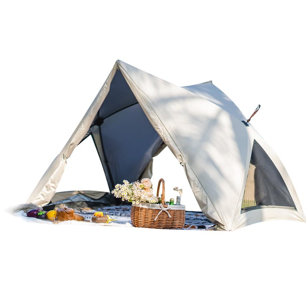 Tents |  Outdoor SunProof WindProof Quick-Opening Tent Lightweight Waterproof Foldable Tent Full-Automatic Camping Picnic Sunshade Sunscreen Tent Camping & Hiking Beige