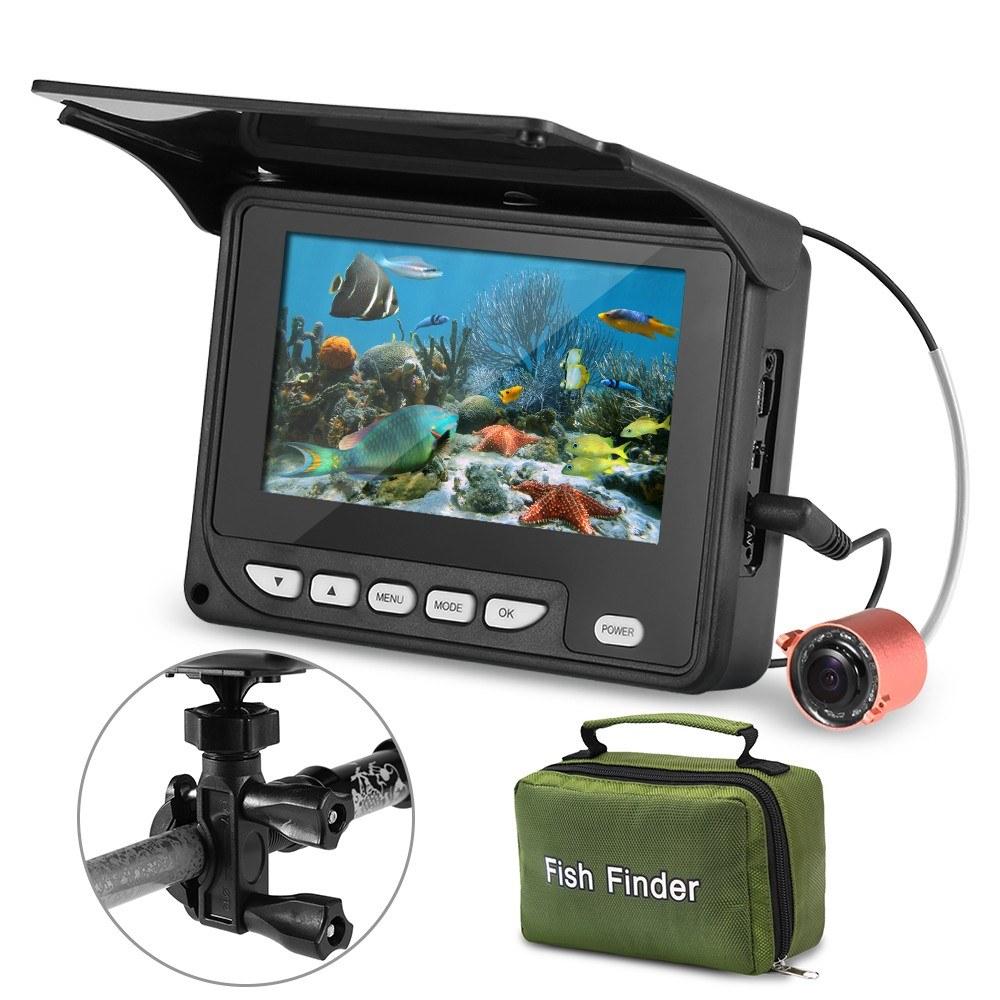 Tools & Equipment |  4.3 Inch Portable Underwater Fishing Camera Fish Finder Waterproof Night Vision Ice Boat Fishing Camera 20M Cable with Carry Bag Fishing Tools & Equipment