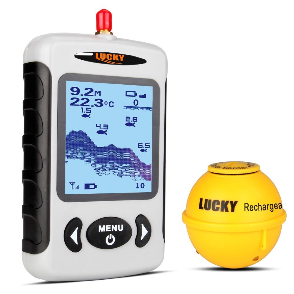 Tools & Equipment |  LUCKY Portable Professional Sounder Wireless Sonar Fish Finder Fishing Probe Detector Fishfinder with Dot Matrix Fishing Tools & Equipment