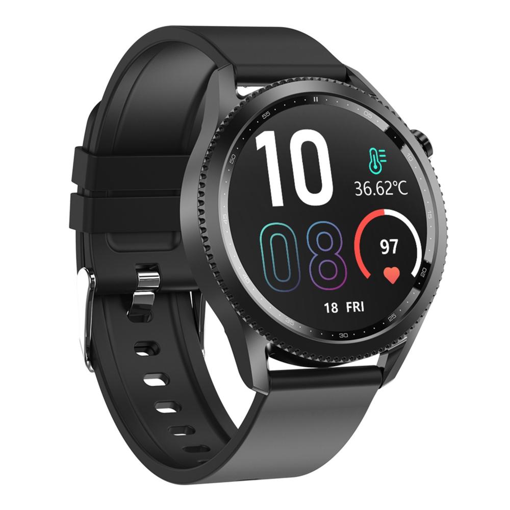 Wearable Sports Electronics |  E102 Smartwatch with Heart Rate Blood Pressure ECG Monitor IP68 Waterproof Sports & Body Building Black