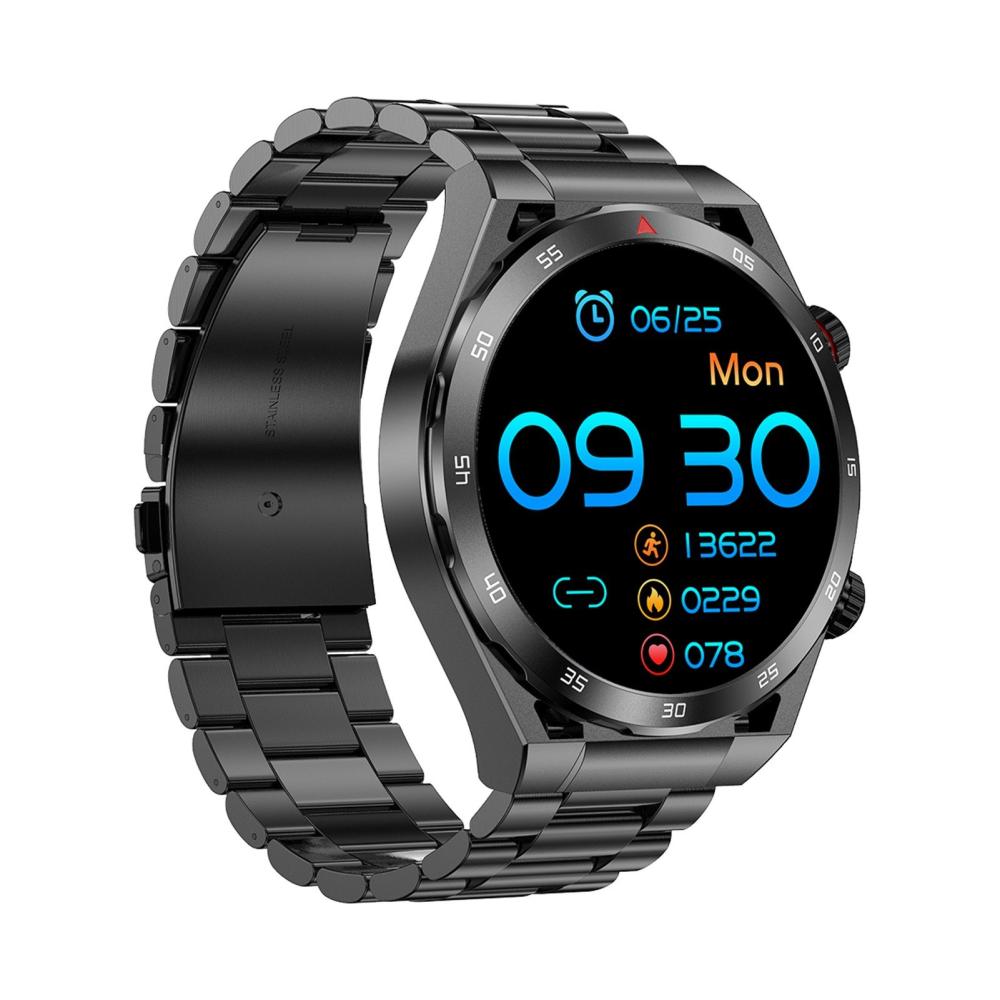 Wearable Sports Electronics |  Smartwatch 1.39-inch High-clear Full Touch Large Screen Blood Glucose Comprehensive Health Monitoring  Multi-function Sports Mode  Super Long Standby  Waterproof & Dustproof Sports & Body Building Silicone Strap: Black / Blue / Red/ Leather Strap: Brown / Black/ Steel Strap: Black