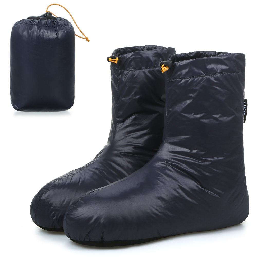 Winter Clothing |  Lixada Winter Warm Down Booties Winter Clothing Dark Blue