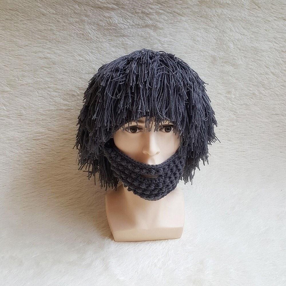 Winter Clothing |  Wig Beard Hats Hobo Mad Scientist Caveman Handmade Knit Warm Winter Caps Winter Clothing Winter Clothing