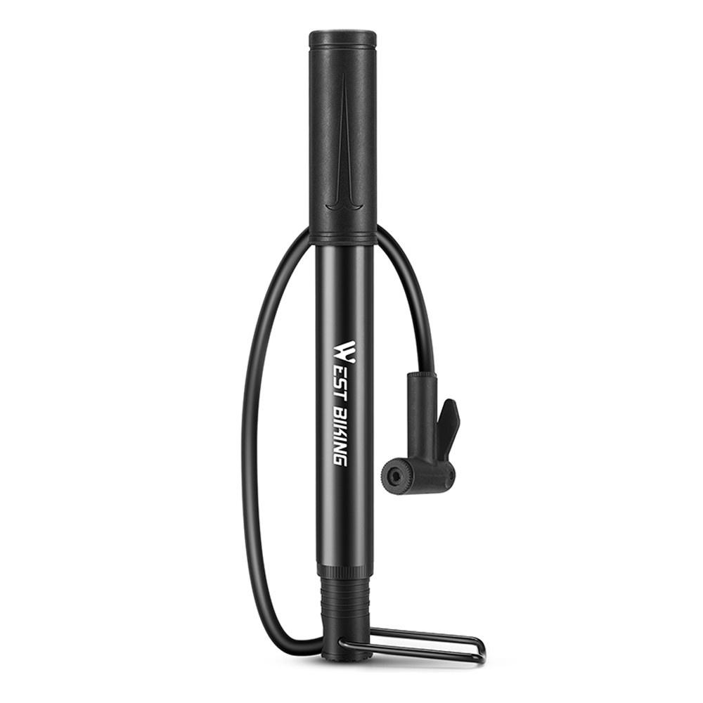 Pumps |  WEST BIKING 90PSI Foot Bicycle Tire Pump Portable e-Bike Inflator Basketball Inflator Cycling Black / Orange