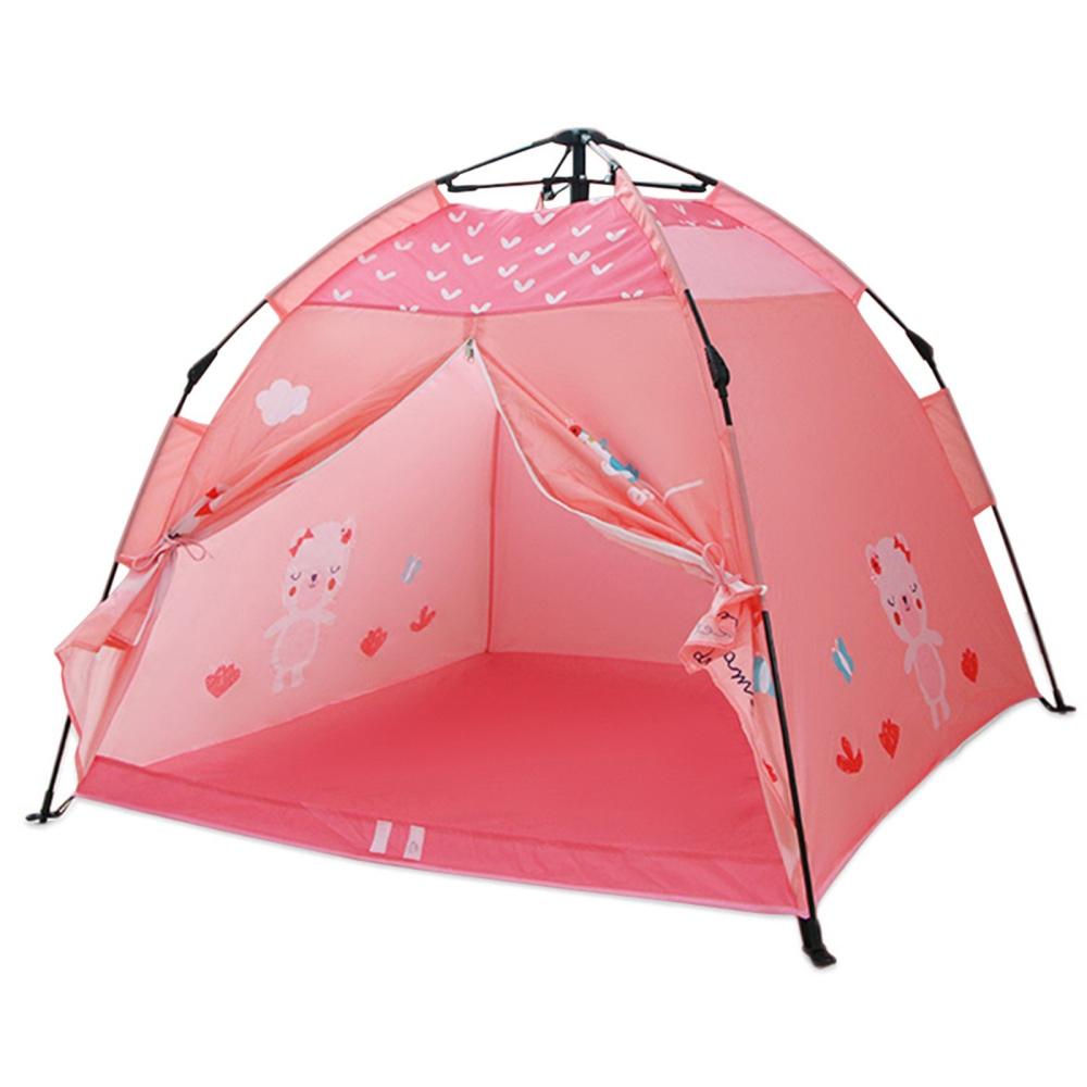 Tents |  Portable Children Tent Playhouse Foldable Camping Tent Indoor Outdoor Kids Tent for Boys Girls Camping & Hiking Blue/Pink