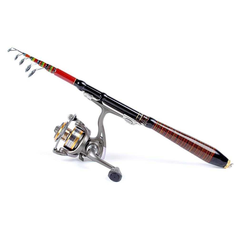 Fishing Rods |  1.2M 3.94FT Telescopic Fishing Rod Travel Spinning Lure Rod Raft Pole Carbon Fiber Fishing Fishing Rods