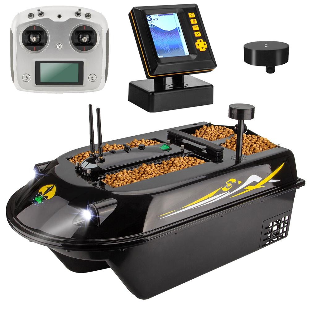 Tools & Equipment |  SYANSPAN Touchscreen Remote Controller GPS RC Sea Fish Bait Boat 8kg Load 600M Remote Control with 300 Meters Wireless Range Sonar Fish Finder Fishing Tools & Equipment