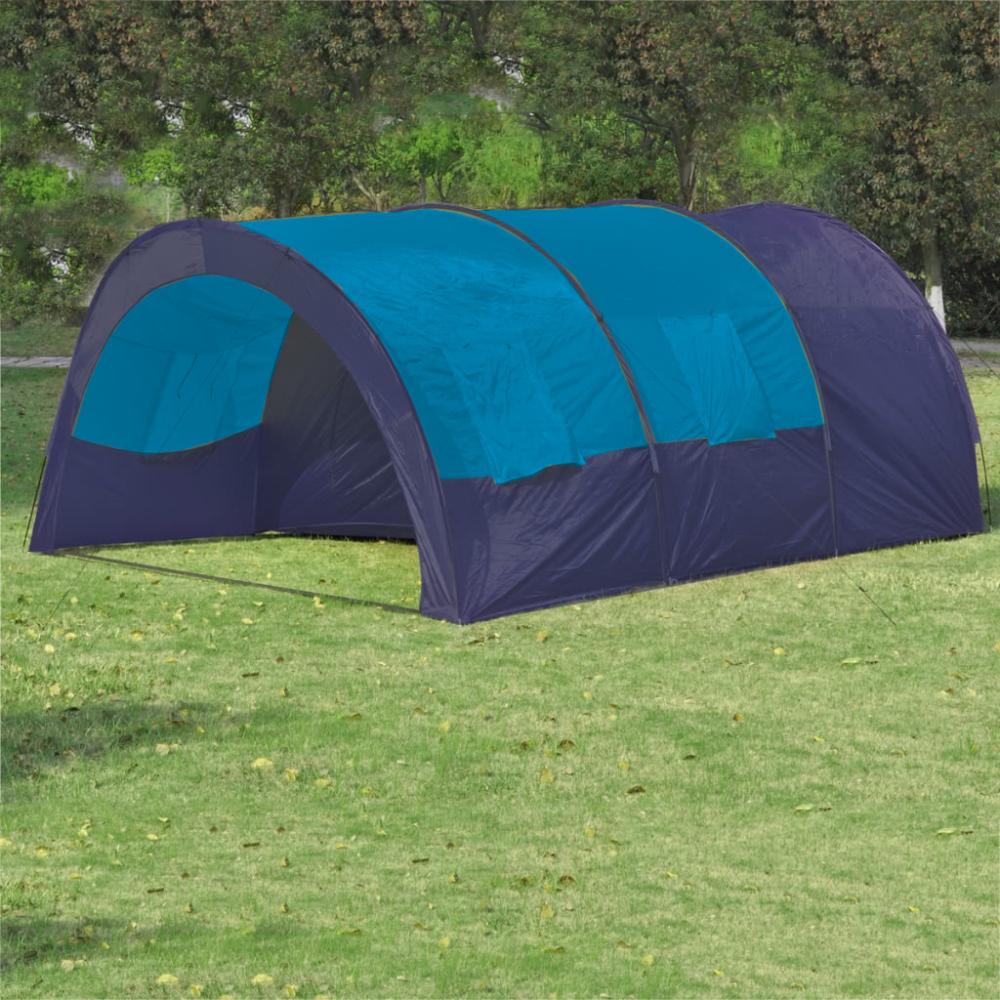 Basketball & Equipment |  Polyester Camping Tent 6 Persons Blue-Dark Blue Ball Games Basketball & Equipment